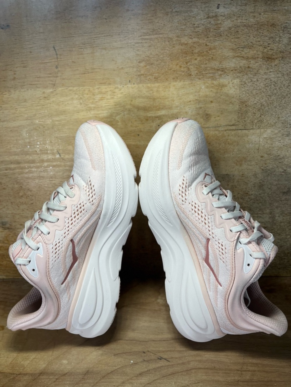 Hoka One One Bondi 9 Womens Size 8 Running Shoes Sneakers Light Pink Rose Latte - Picture 6 of 12